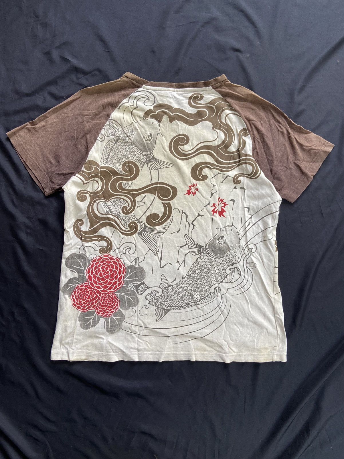 Japanese Brand SPACE OPERA SUN FADED FISH JAPANESE TEE Size US L / EU 52-54 / 3 - 1 Thumbnail