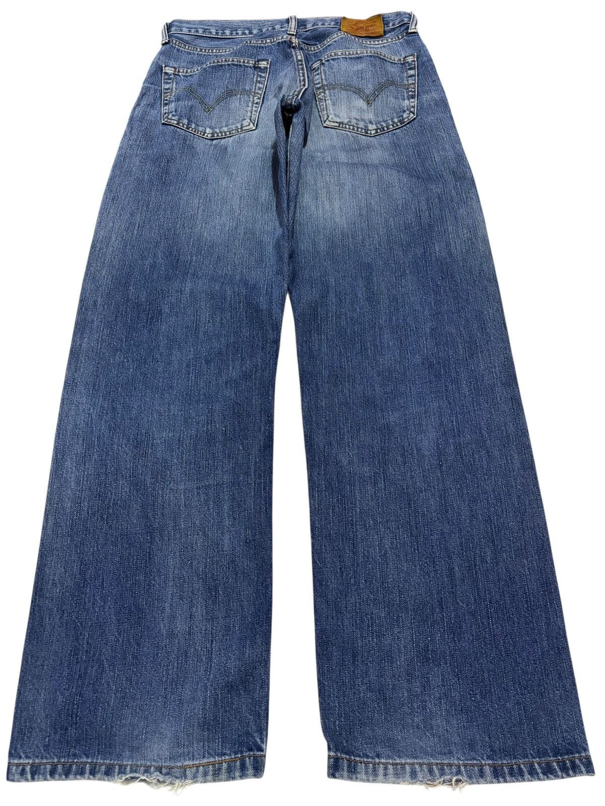 Levi's Vtg 90s Levis 503 Distressed Jeans Size US 30 / EU 46 - 2 Thumbnail