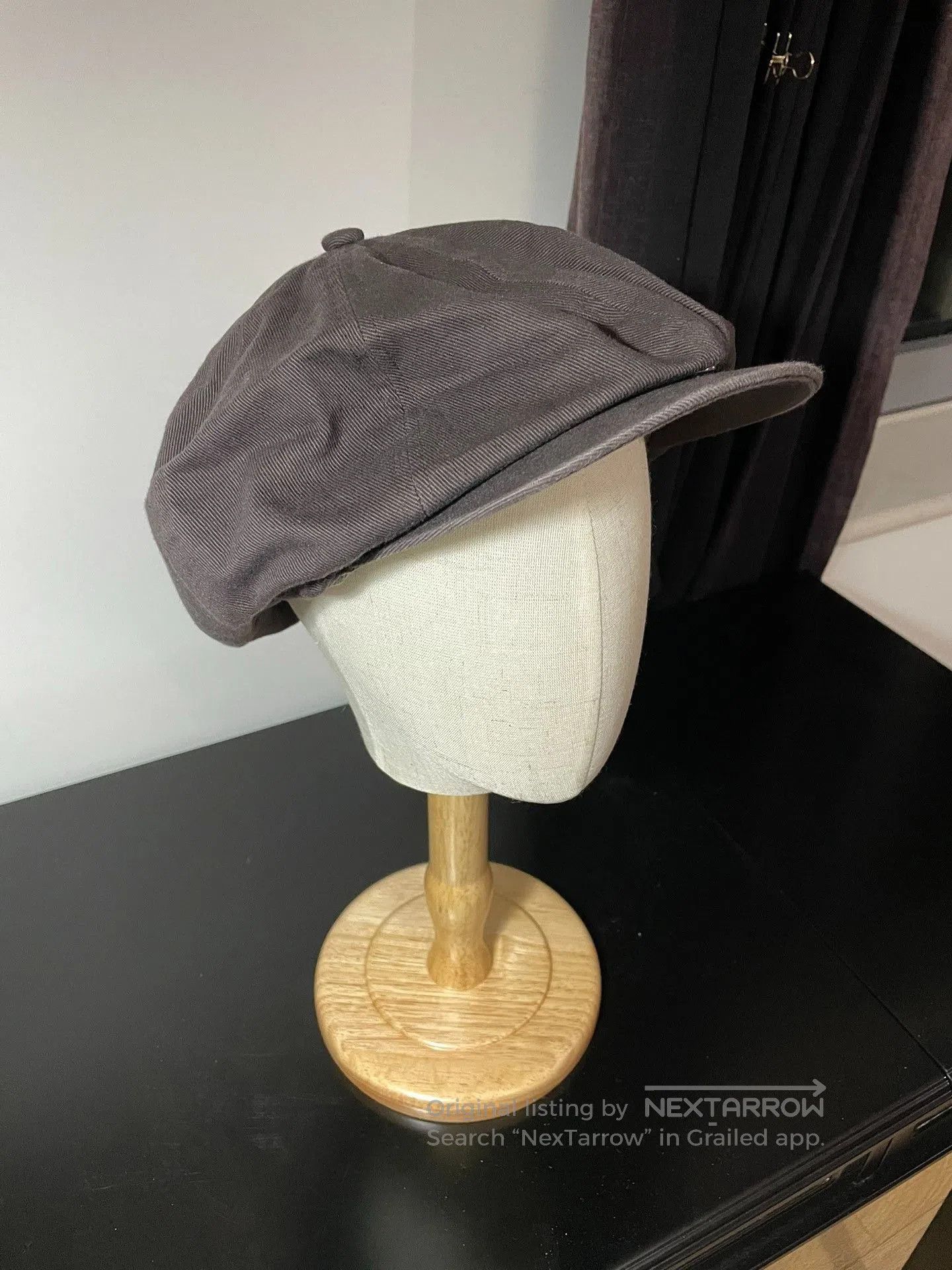 Nigel Cabourn Nigel Cabourn Vintage Charcoal Newsboy Cap. Size ONE SIZE - 6 Thumbnail