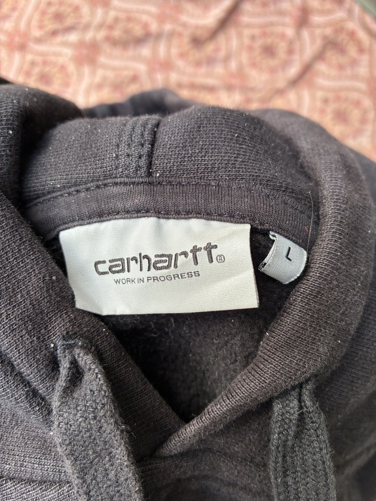Carhartt Wip BLACK CARHARTT WIP AMERICAN SCRIPT HEAVYWEIGHT HOODIE Size US M / EU 48-50 / 2 - 13 Thumbnail