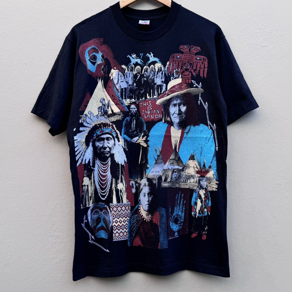 Vintage Vintage native american 90s rare tee Size US M / EU 48-50 / 2 - 1 Thumbnail