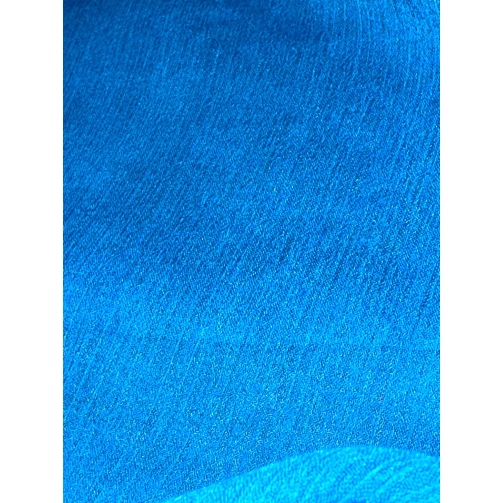 Other 7th Avenue New York Company Large Teal Sheer Blouse V neck L Size L / US 10 / IT 46 - 13 Thumbnail