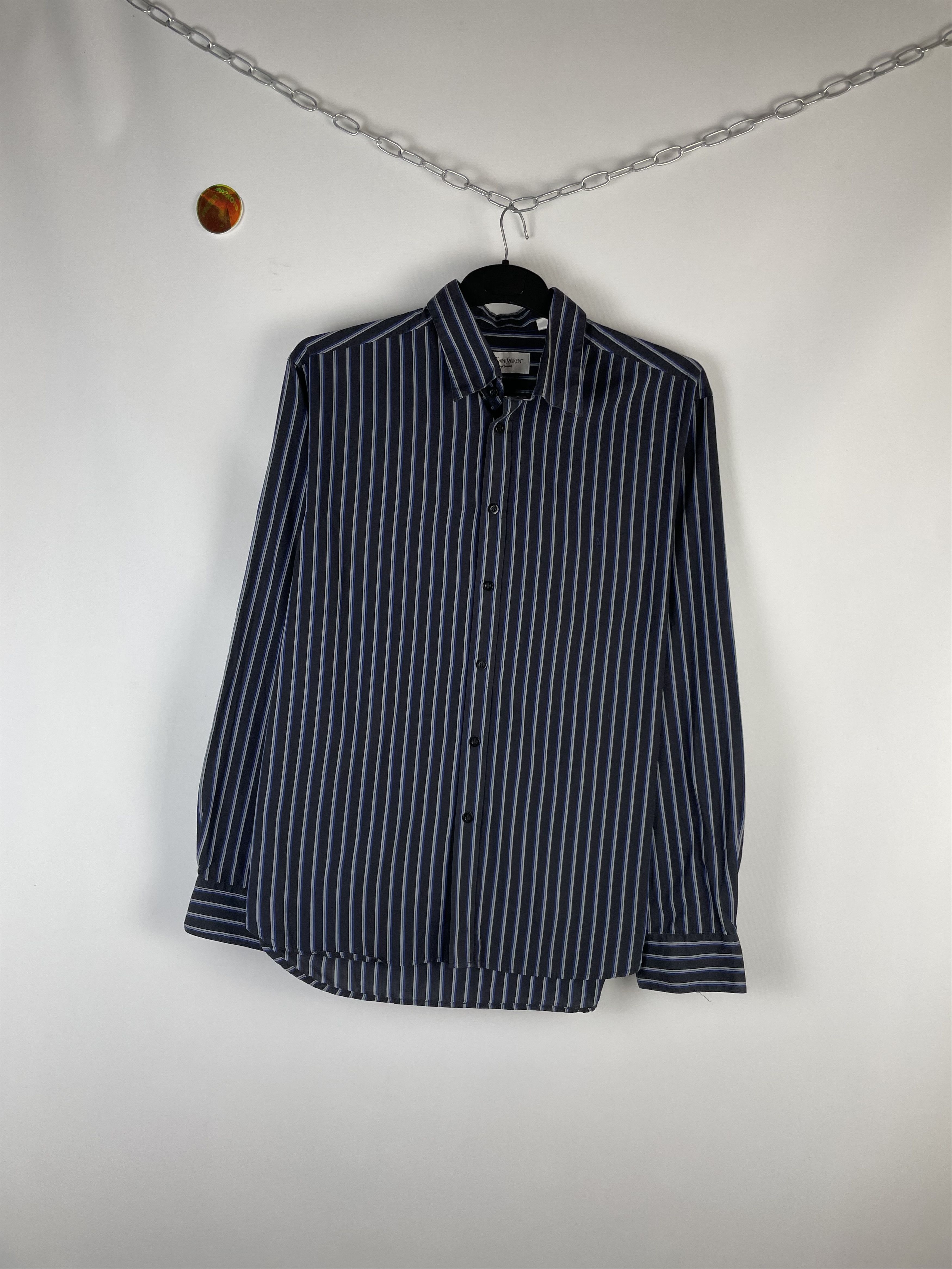 Vintage Vintage YvesSaintLaurent Ysl Pour Homme Button Up Shirt Size US XL / EU 56 / 4 - 2 Thumbnail