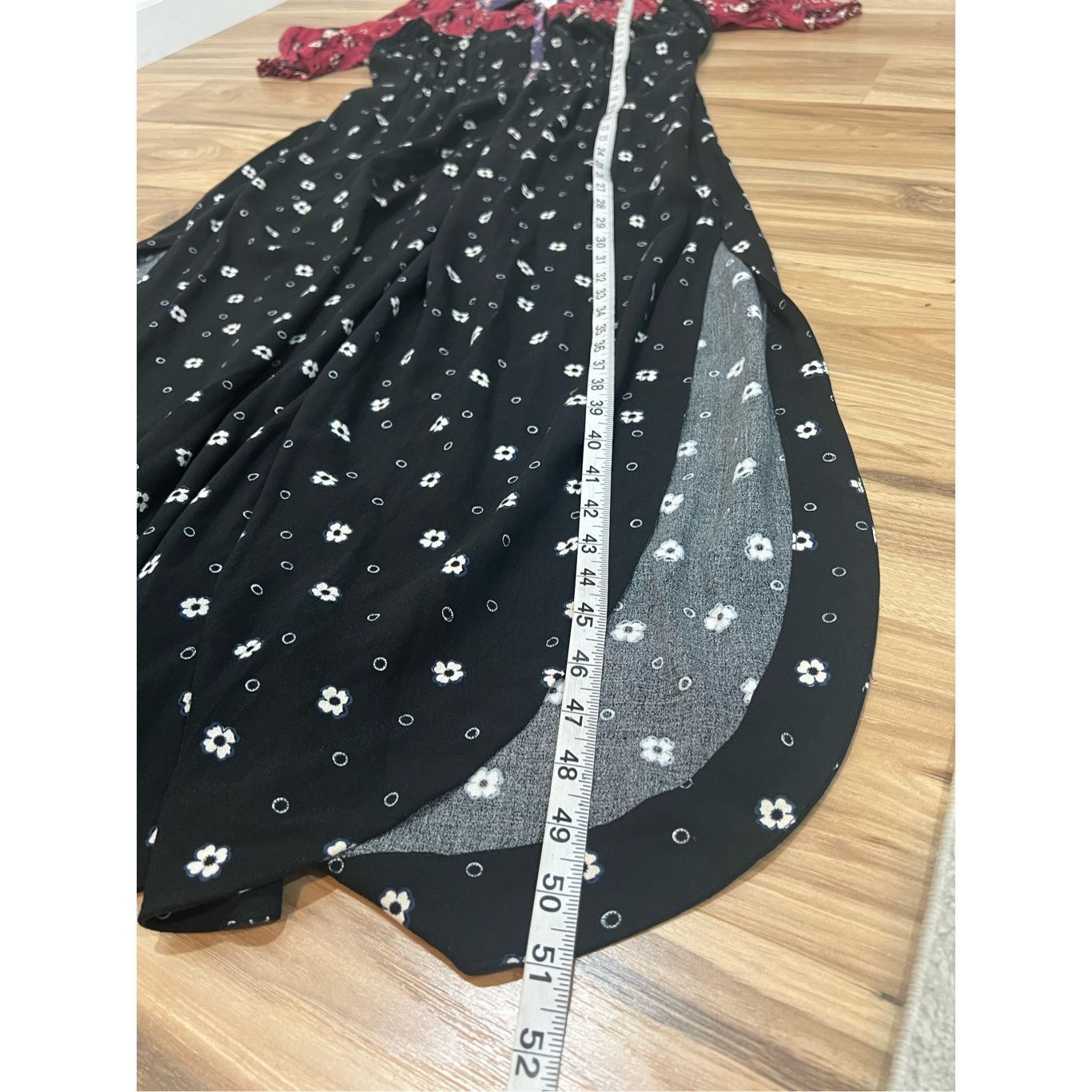 Free People FREE PEOPLE NWT Nora midi dress in black/red Size S Size S / US 4 / IT 40 - 9 Thumbnail
