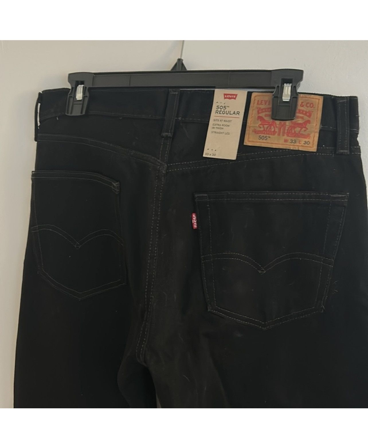 Levi's Levis Denim Black Jacket 505 Jeans Size US 33 - 5 Thumbnail