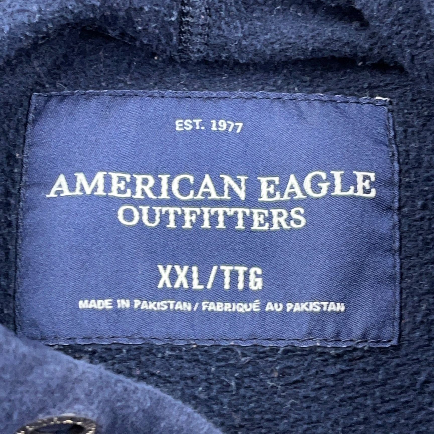 American Eagle Outfitters VINTAGE American Eagle Outfitters Hoodie Men 2XL Blue Sweatshirt Graphic Print Hooded Embroidered Logo Pullover All Seasons Fall Winter Spring Casual Size US XXL / EU 58 / 5 - 6 Thumbnail