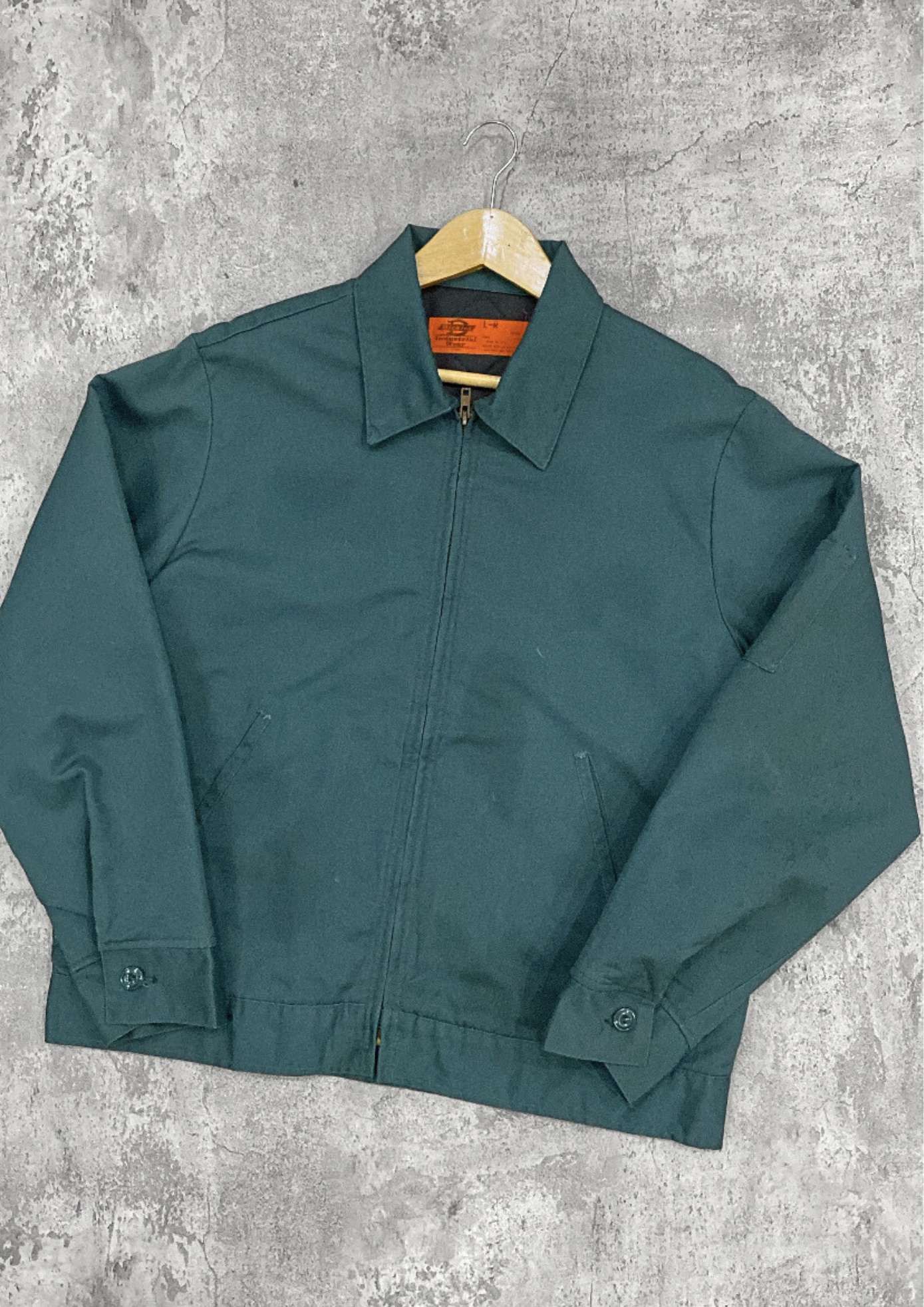 Dickies Vintage Dickies Industrial Wear Sun Faded Green Work Jacket Size US L / EU 52-54 / 3 - 2 Thumbnail