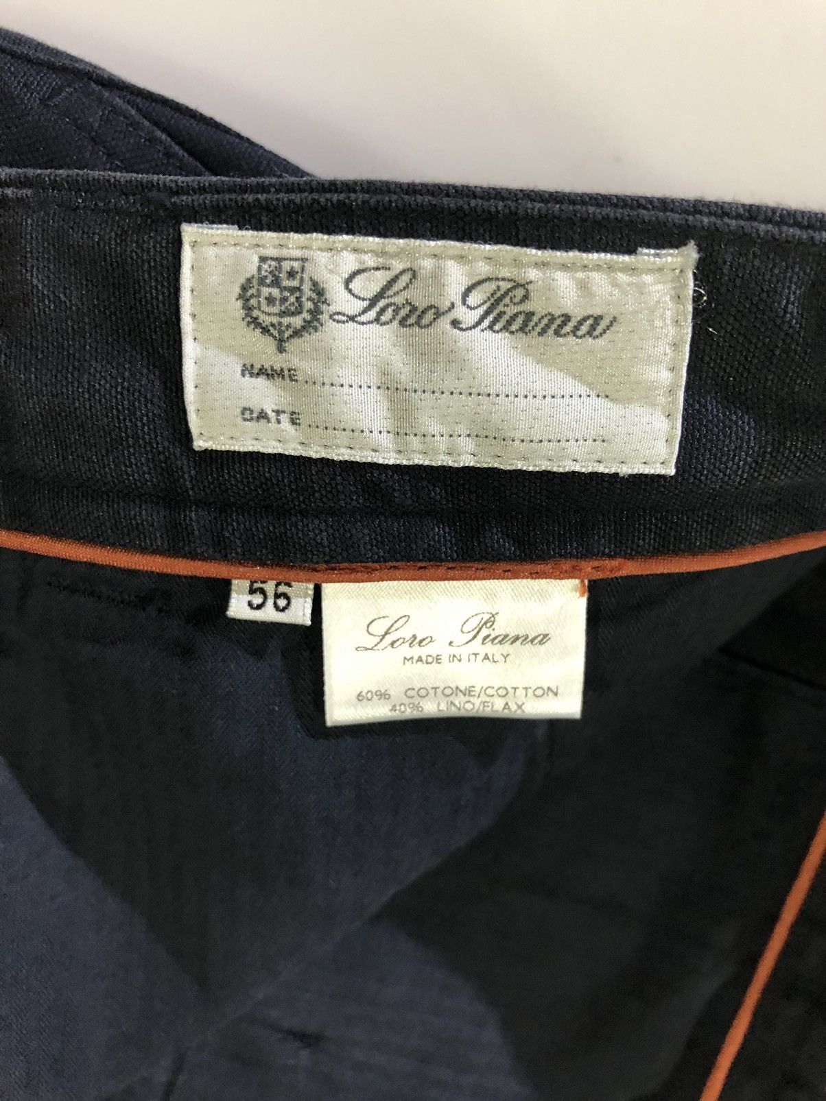 Loro Piana Loro Piana 🇮🇹 navy four pocket linen/cotton pant 56 new Size US 39 - 2 Thumbnail