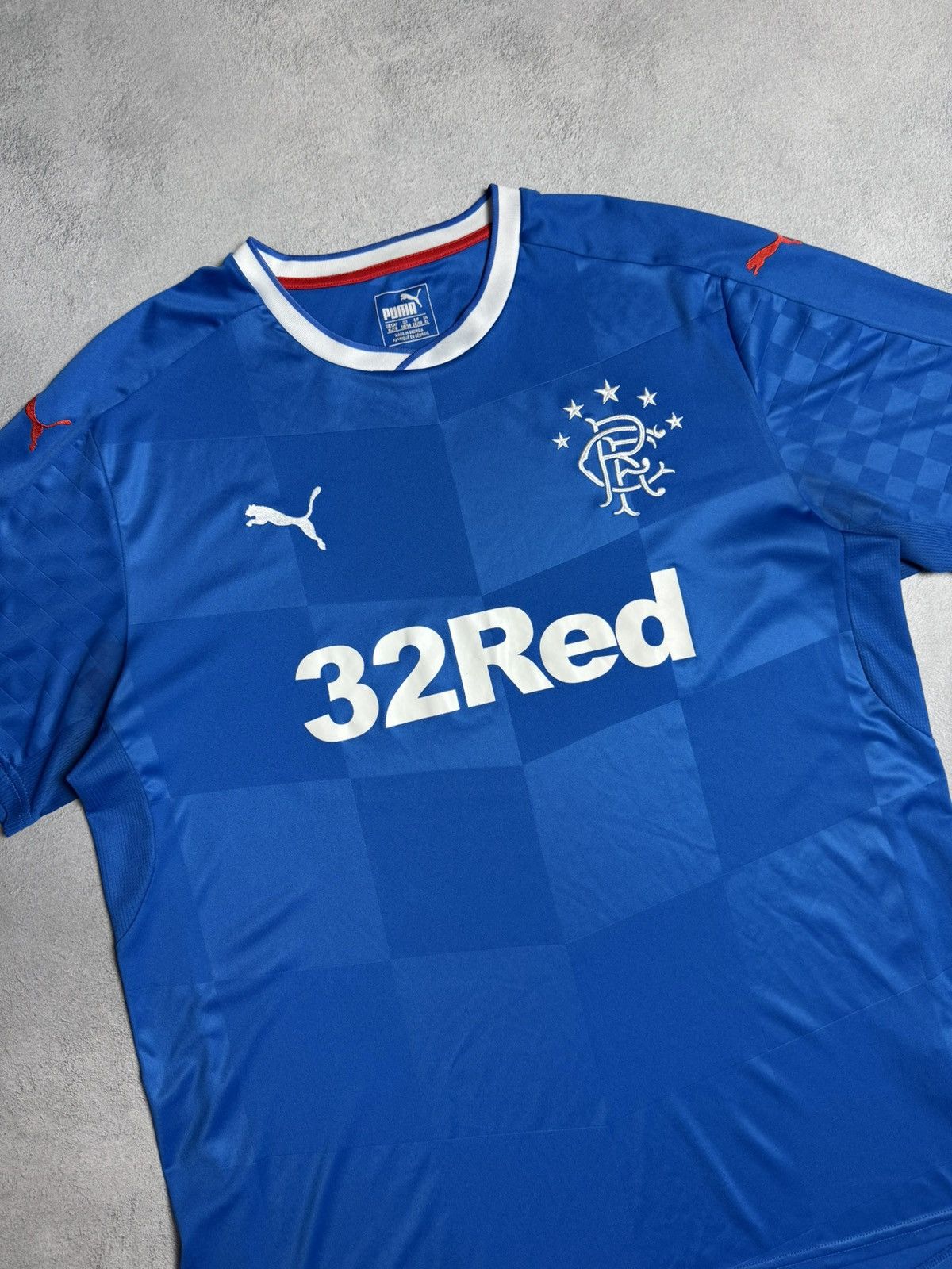 Puma Glasgow Rangers 2016 2018 Home Shirt Soccer Jersey Puma Size US XL / EU 56 / 4 - 3 Thumbnail