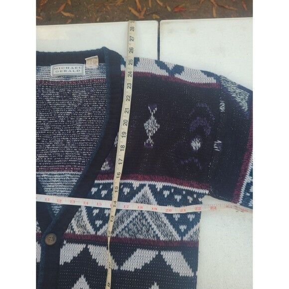 Tundra Canada Vtg Button Up Cardigan Sweater 90s Patterned Grunge Size US M / EU 48-50 / 2 - 9 Thumbnail