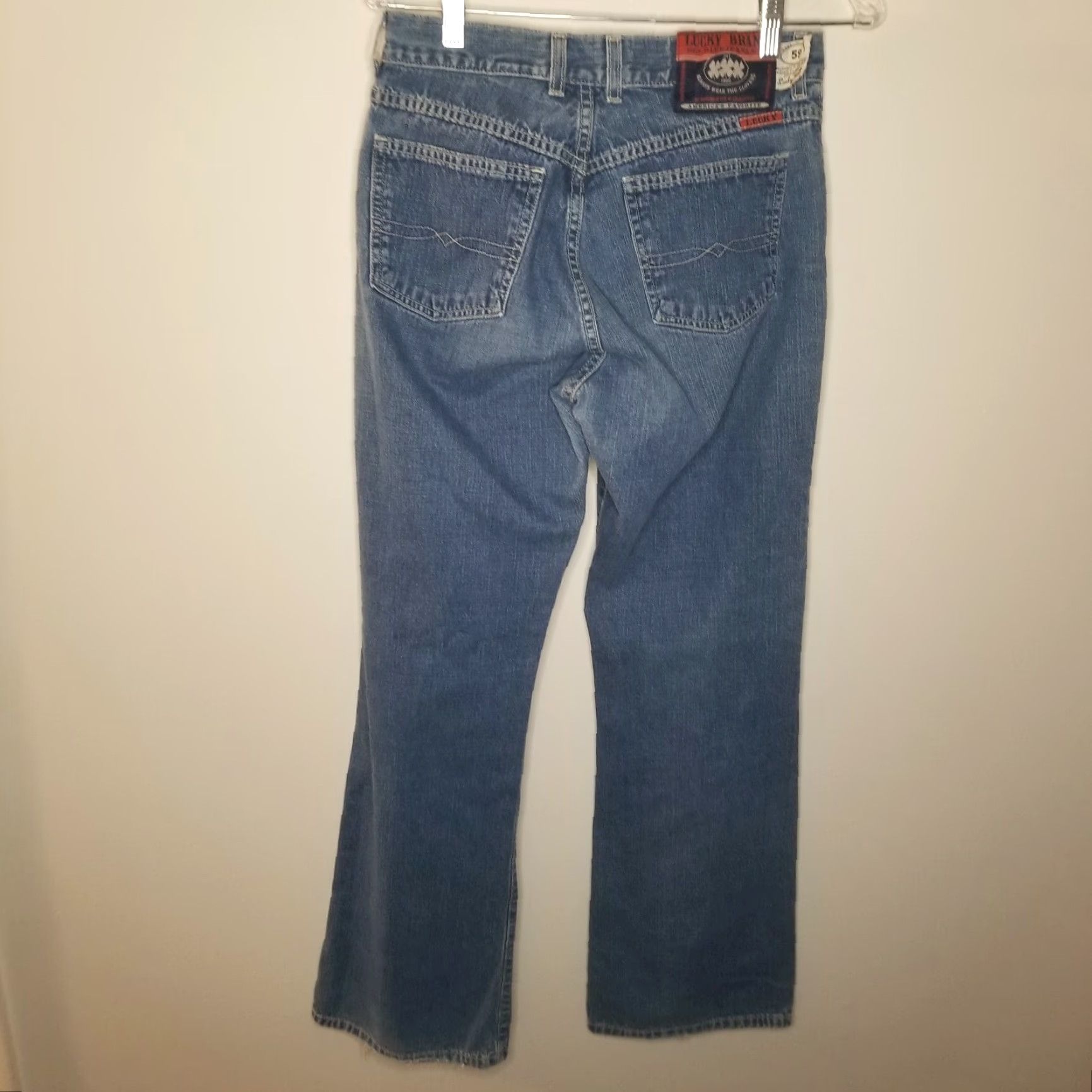 Lucky Brand LUCKY BRAND Jeans Bootcut Blue WOMEN Size 8 Low Rise Regular Inseam 32.5in Made in USA Womens Blue Jeans Size 30" / US 8 / IT 44 - 5 Thumbnail