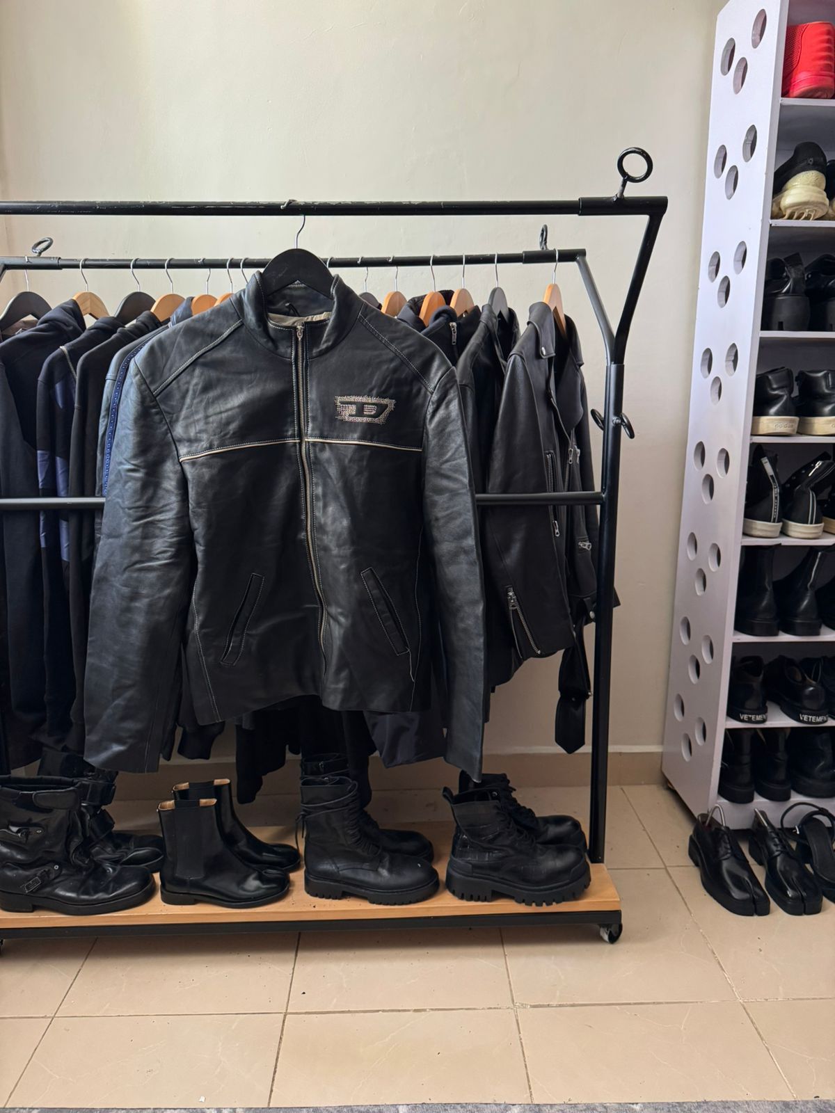 Diesel Diesel big logo leather jacket Size US M / EU 48-50 / 2 - 3 Thumbnail
