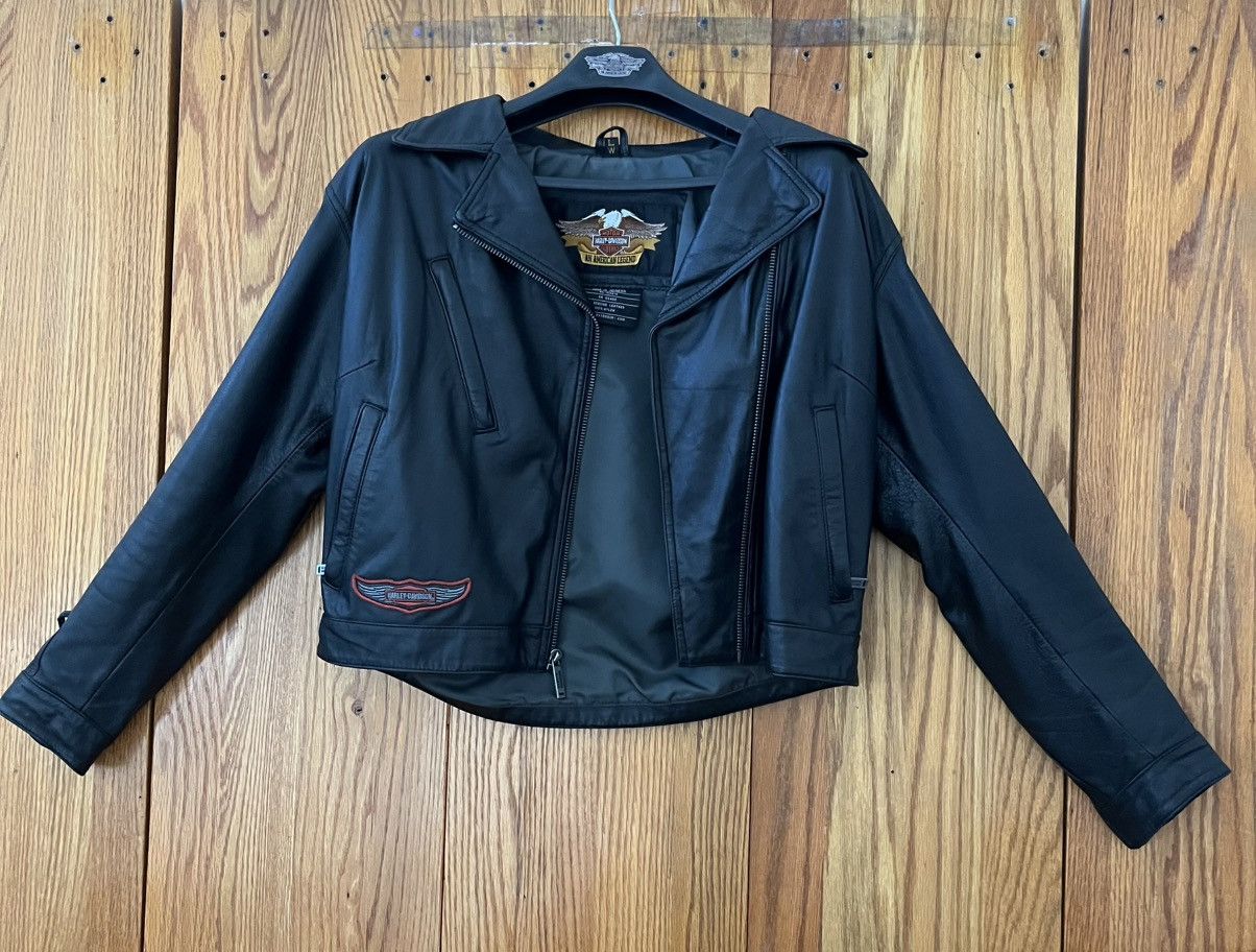 Harley Davidson Mint NOS 2002 Harley-Davidson Hacienda Leather Jacket Sz LW Size L / US 10 / IT 46 - 2 Thumbnail
