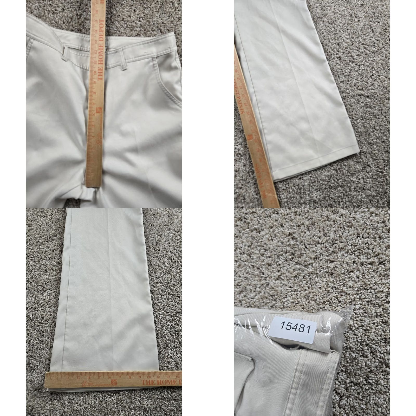 Uniqlo Uniqlo U Chino Pants Womens 8 Beige Wide Leg Twill High Rise 30X32 Pants Size 30" / US 8 / IT 44 - 9 Thumbnail