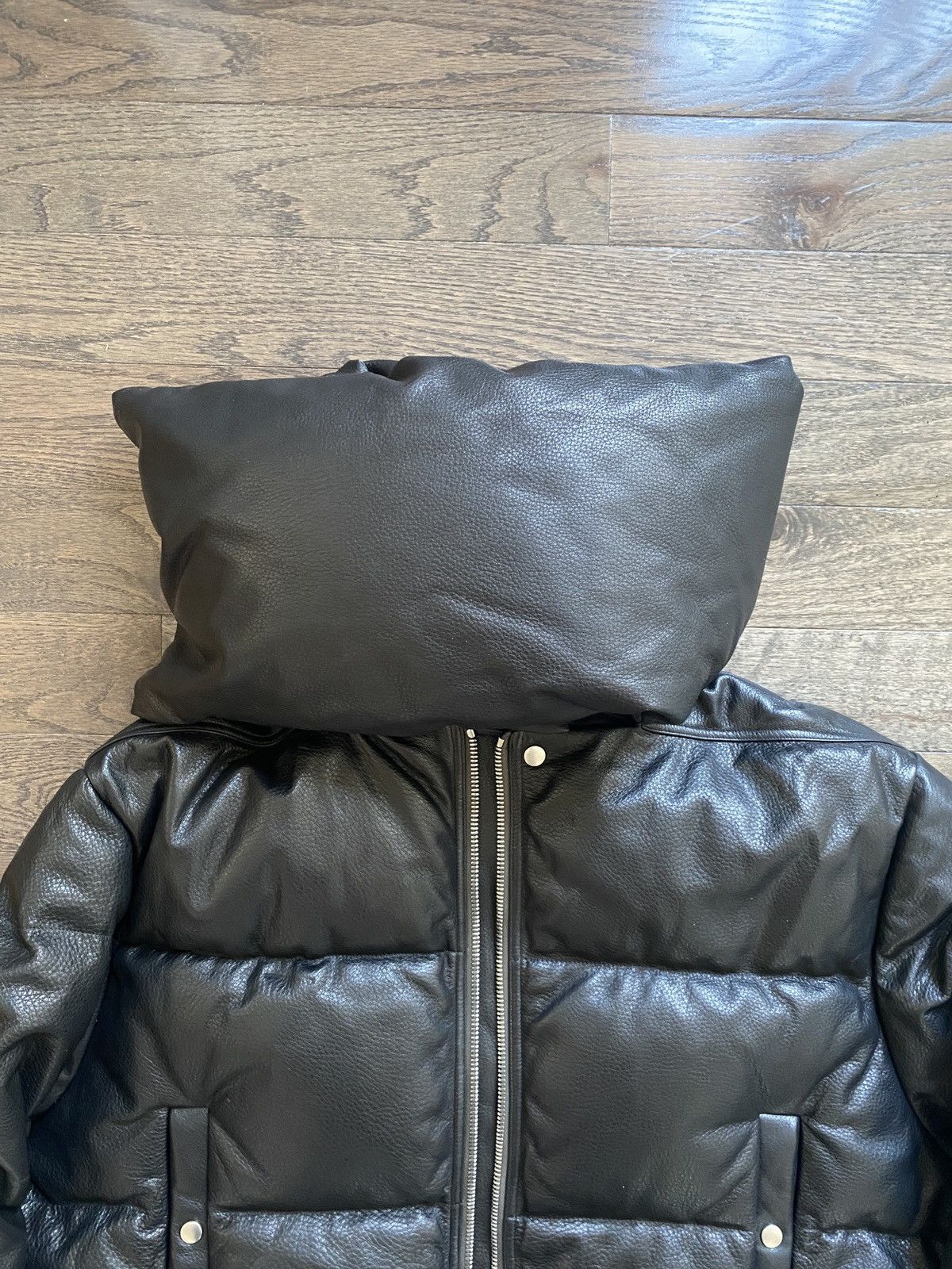 Rick Owens Rick Owens Funnel Neck Down lambskin Leather Sisyphus Jacket Size US M / EU 48-50 / 2 - 10 Thumbnail