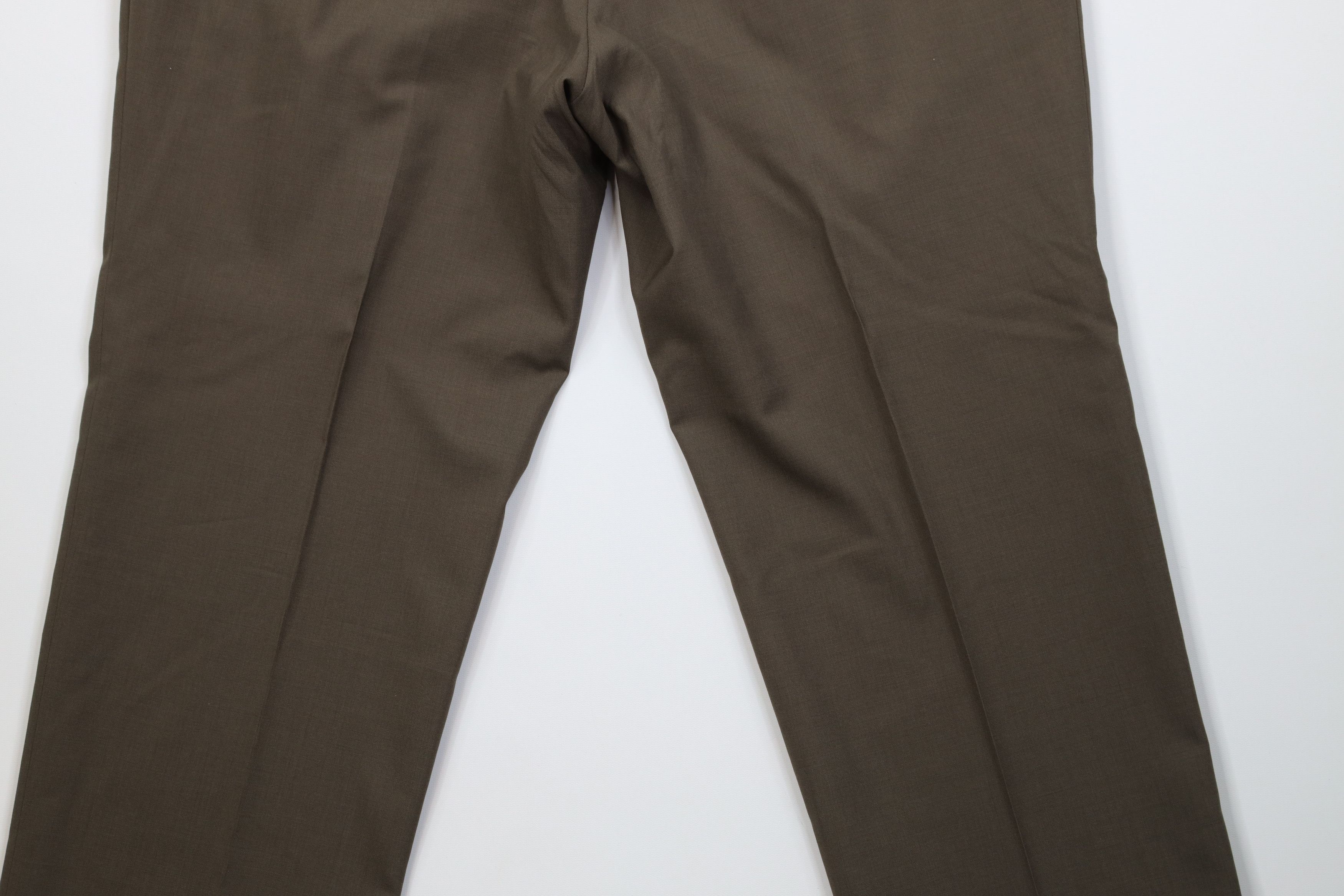 Ralph Lauren Vintage 90s Ralph Lauren Pleated Wide Leg Chino Pants Brown Size US 38 / EU 54 - 15 Thumbnail