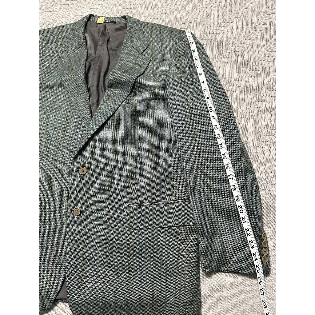 Alfred Dunhill Alfred Dunhill gray tweed cashmere and wool blazer size 46R Size 46R - 9 Thumbnail