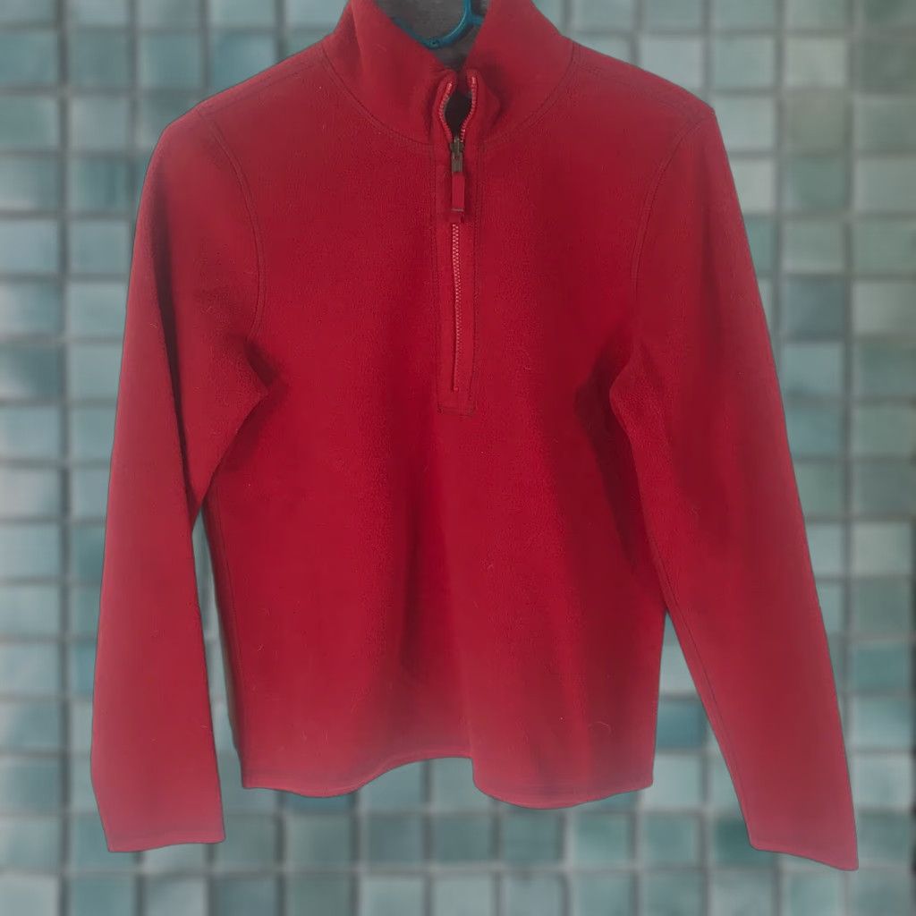 Eddie Bauer Eddie Bauer Womens Polyester 1/4 Zip Long Sleeve Red Fleece Jacket XS Size XS / US 0-2 / IT 36-38 - 1 Thumbnail