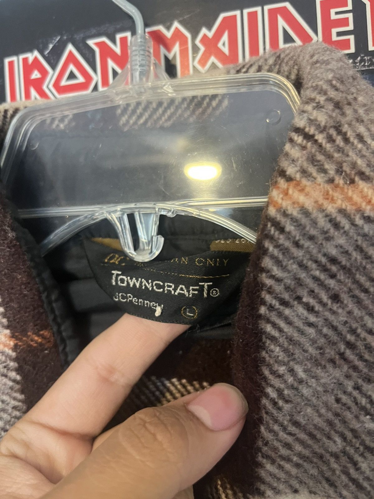 Towncraft Vintage 80’s 90’s JCPenny Town Craft Heavy Wool Flannel Size US L / EU 52-54 / 3 - 3 Thumbnail