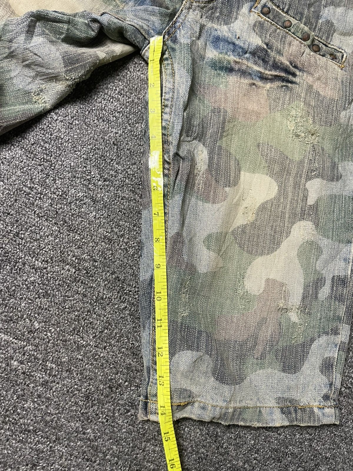 Japanese Brand × Vintage Vintage CRAZY LEOPARD Denim Shorts (95) Size US 28 / EU 44 - 7 Thumbnail