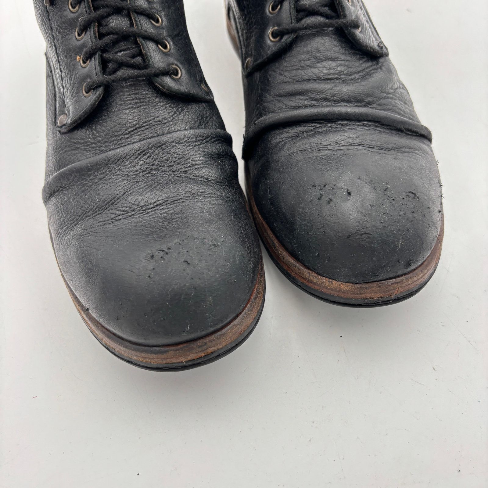 Shoto Shoto 5998 Handmade in Italy Boots Vibram 12 D Lamb Leather Size US 12 / EU 45 - 11 Thumbnail