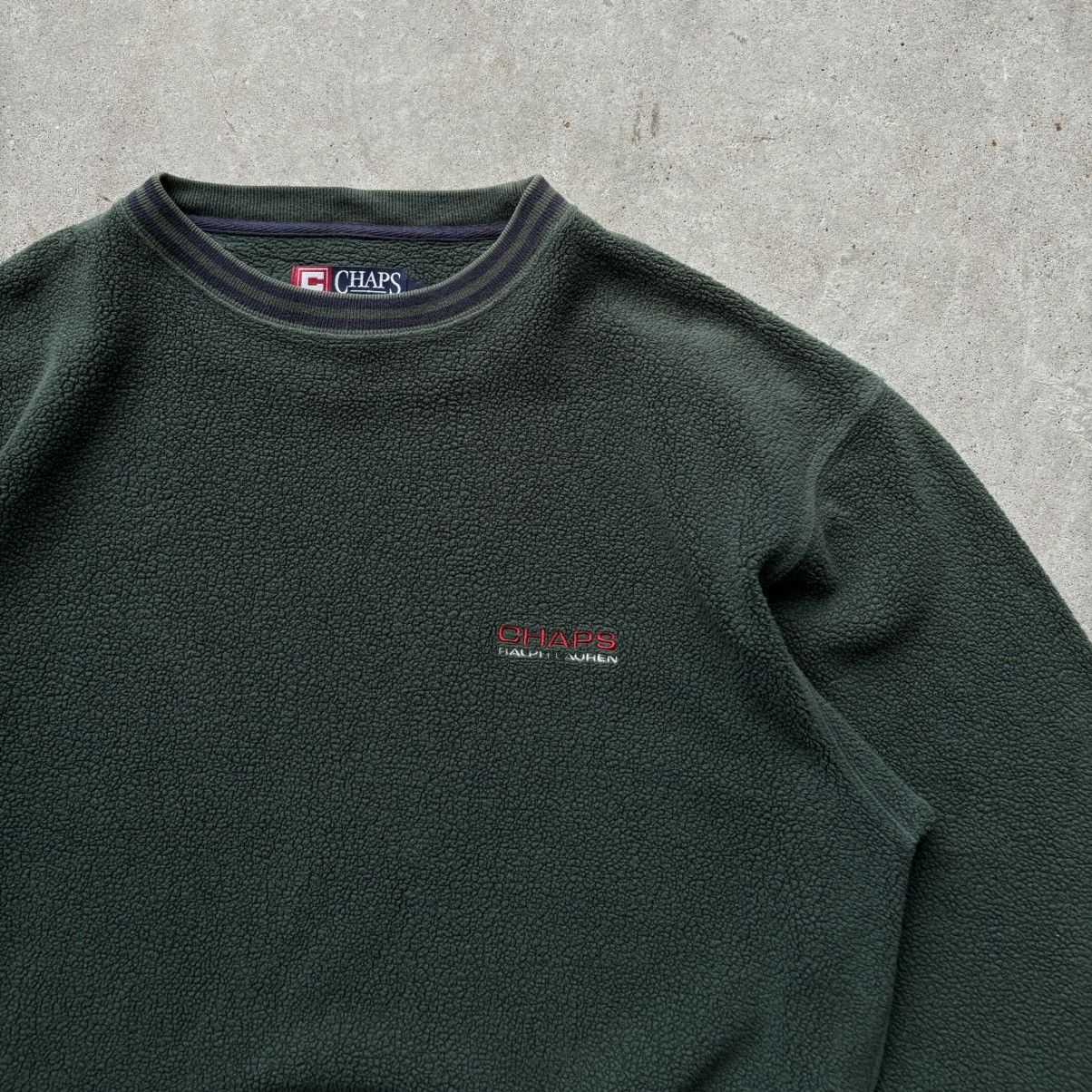 Chaps Ralph Lauren × Polo Ralph Lauren × Vintage vintage 90s CHAPS RALPH LAUREN Fleece Spellout sweatshirt Size US M / EU 48-50 / 2 - 6 Thumbnail