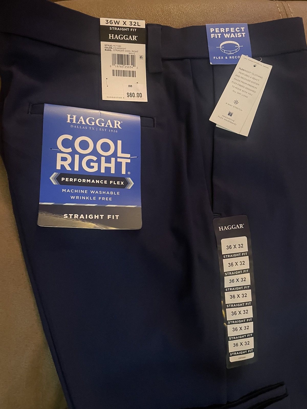 Haggar New Haggar CoolRight Straight Fit Pants Size US 36 / EU 52 - 3 Thumbnail