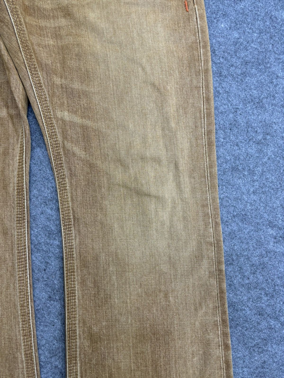 Edwin 💥Rare Colour💥Edwin 401XVS Rust Flare Cinch Back Denim F492 Size US 33 - 6 Thumbnail
