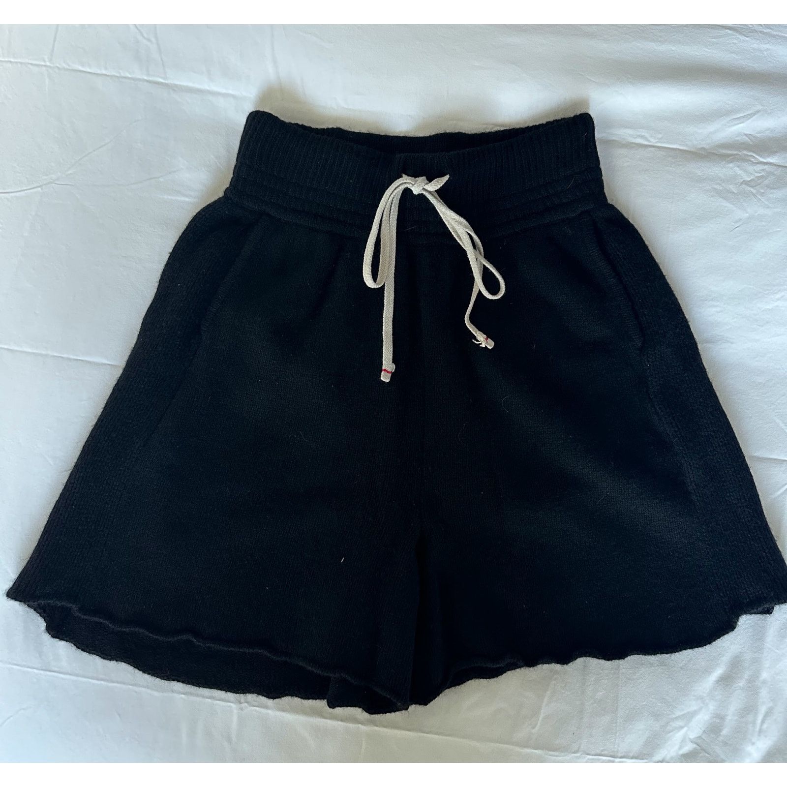 Les Tien Jet Black Cashmere Yacht Shorts size S Hand Knitted in Italy Size US 28 / EU 44 - 3 Thumbnail