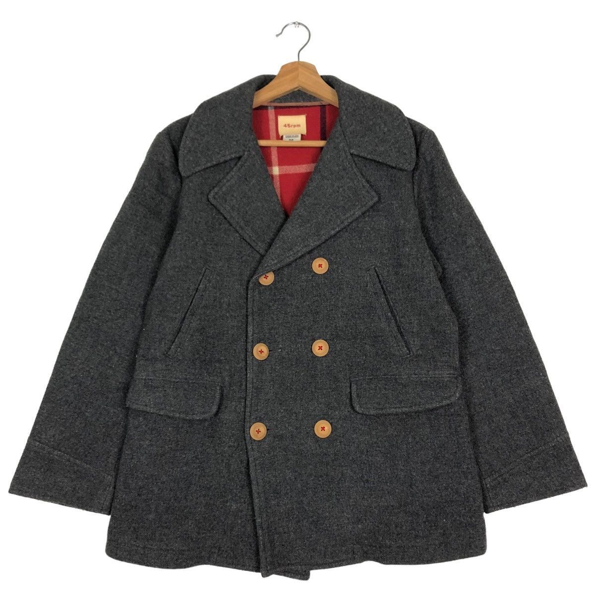 45rpm 🔥Rare Double Collar Wool Duffle Jacket 45RPM Japan Made Size US M / EU 48-50 / 2 - 1 Thumbnail