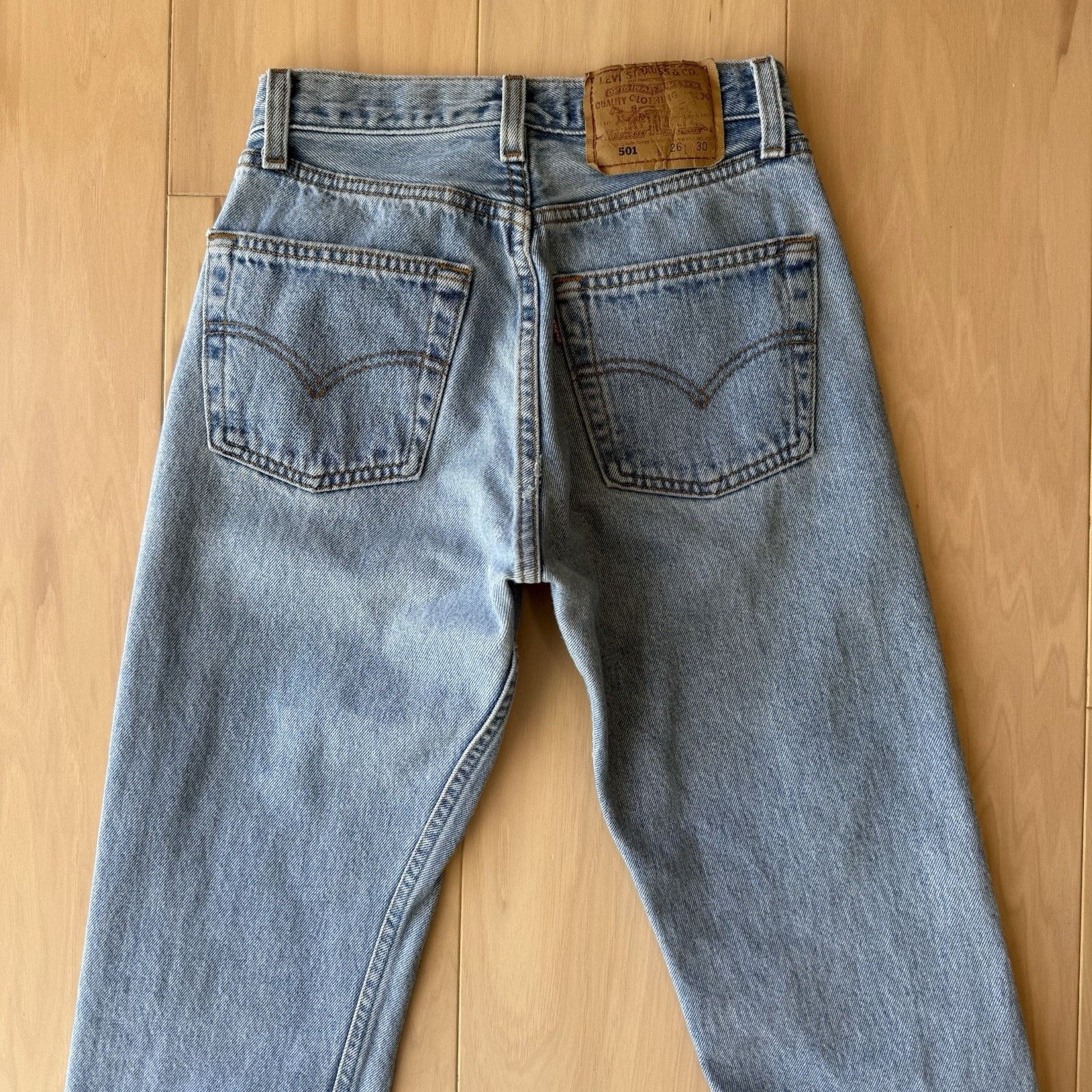 Levi's × Vintage Vintage Levis 501 Jeans 24 Blue 90s Denim Made in USA Size US 26 / EU 42 - 6 Thumbnail