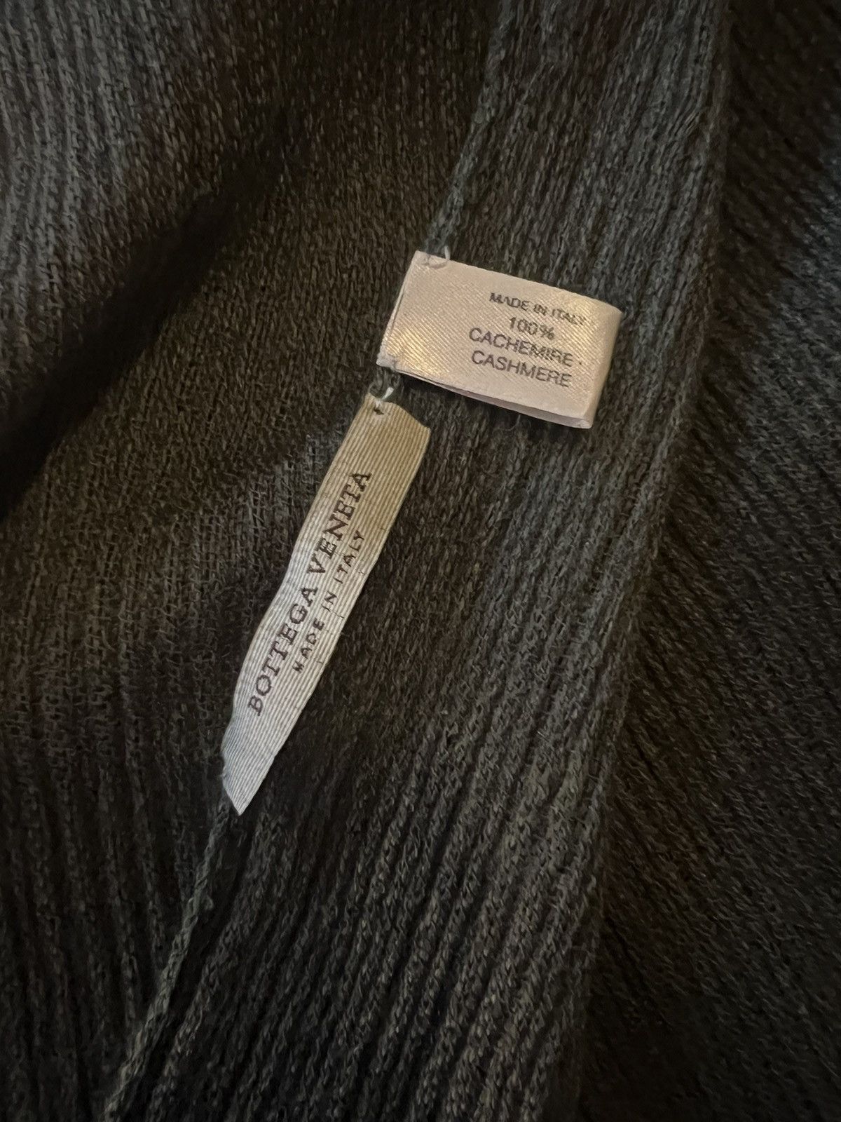 Bottega Veneta Bottega Veneta forest green cashmere lightweight scarf. Size ONE SIZE - 2 Thumbnail
