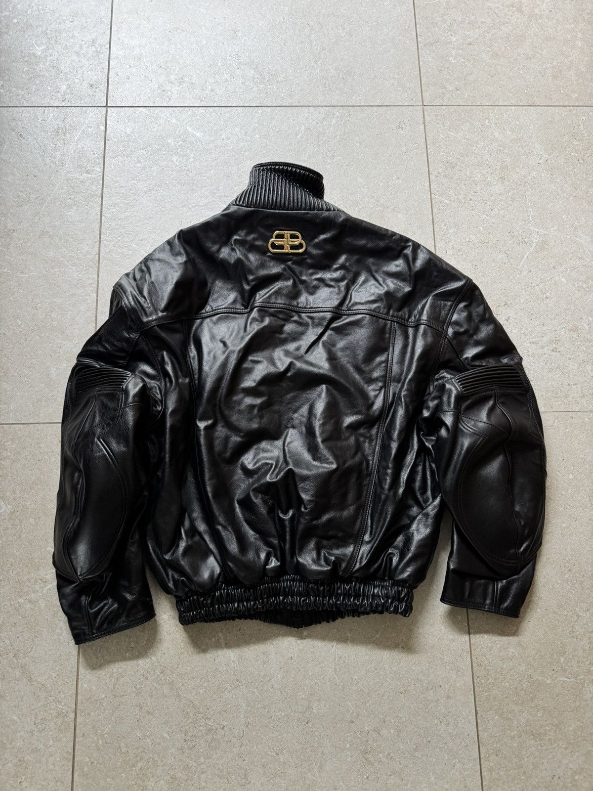 24fall balenciaga nologo leather bomber New: 'No Logo' Hooded