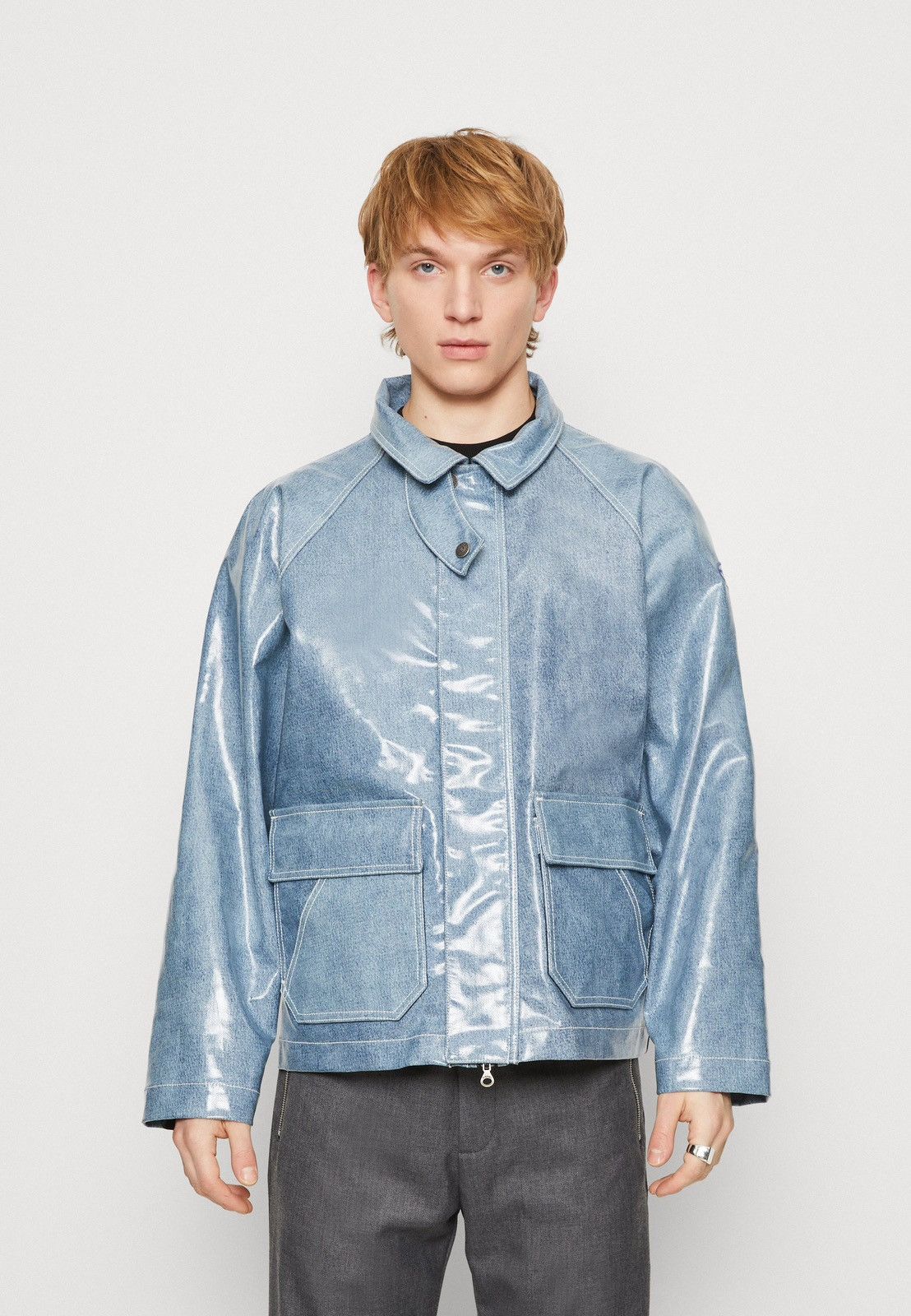 Diesel D-Sury Giacca Raincoat Denim Jacket Size US XL / EU 56 / 4 - 3 Thumbnail