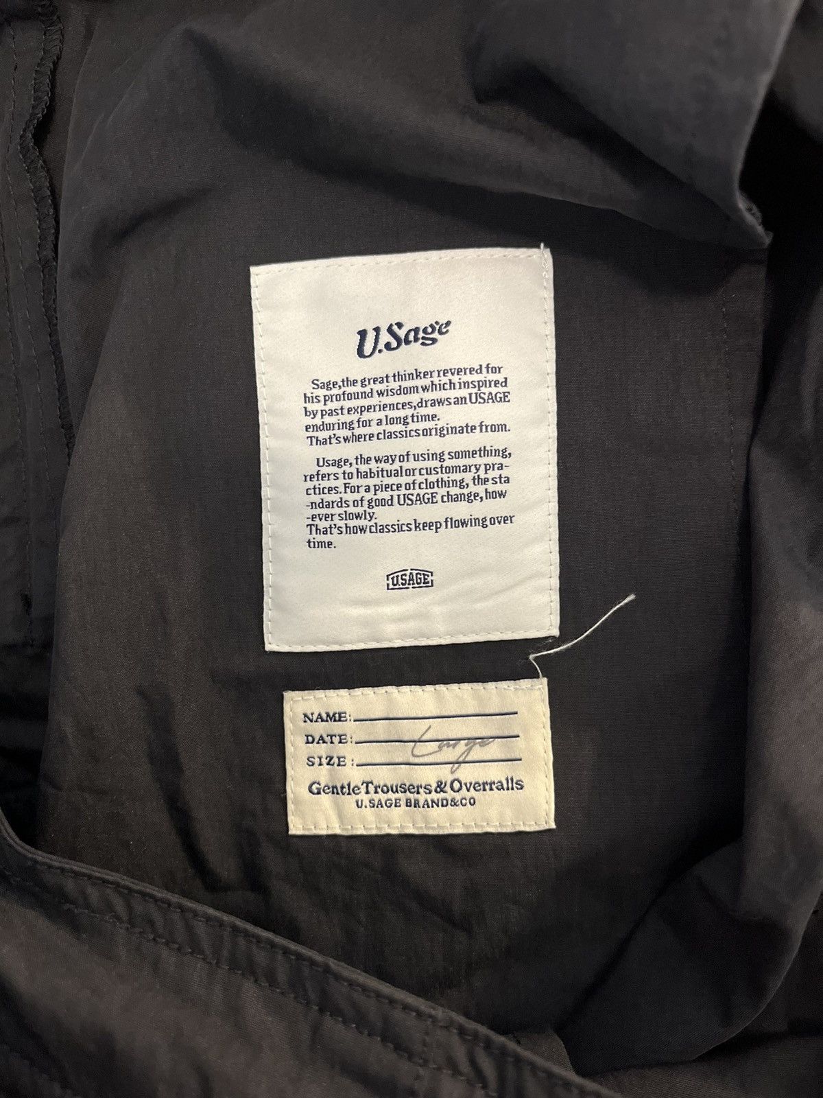Other U.Sage M51 Nylon-Cotton Cargo Shorts Black Size Large (L) Size US 34 / EU 50 - 9 Thumbnail