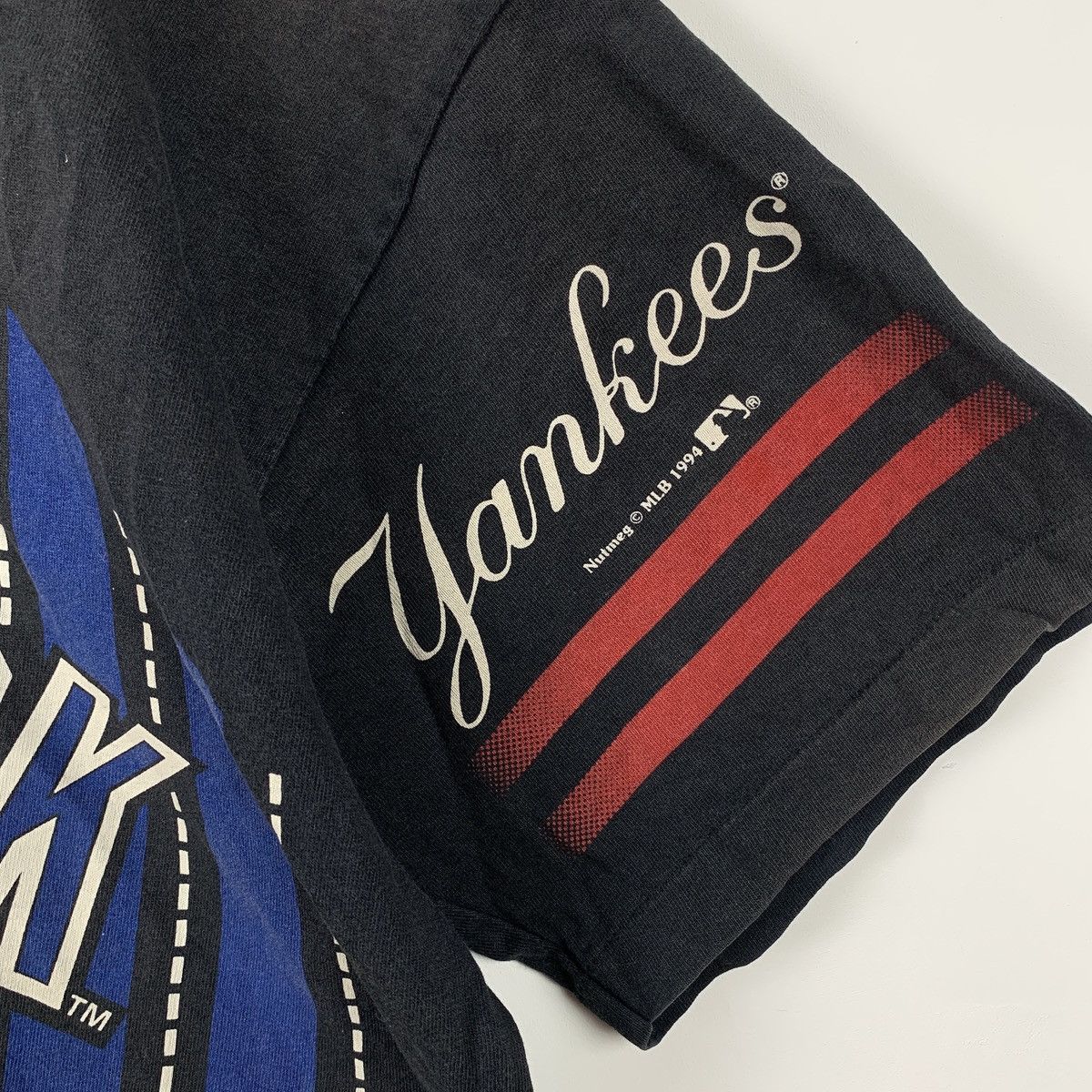 New York Yankees Nutmeg New York Yankees Vintage 1994 Single Stitch T-Shirt Size US XL / EU 56 / 4 - 3 Thumbnail