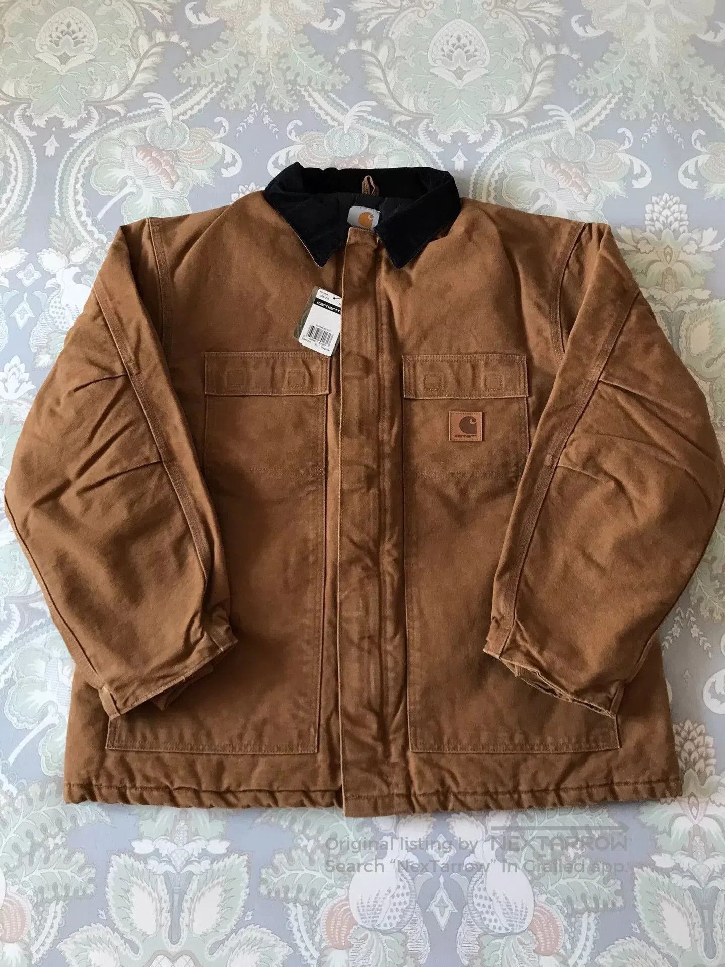 Carhartt Carhartt C26 Brown Washed Canvas Jacket. Size US XL / EU 56 / 4 - 1 Thumbnail