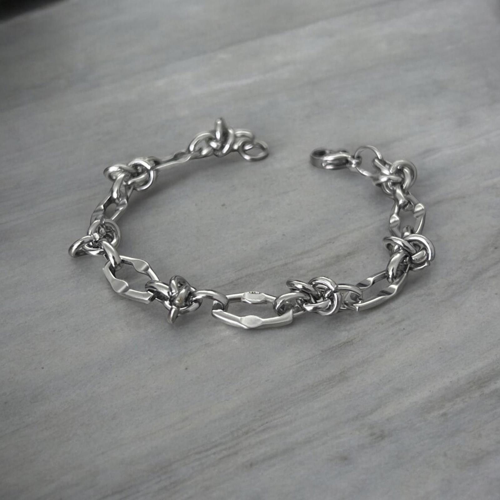 Other Barbed Wire Bracelet, Silver Thorn Bracelet Size ONE SIZE - 6 Thumbnail