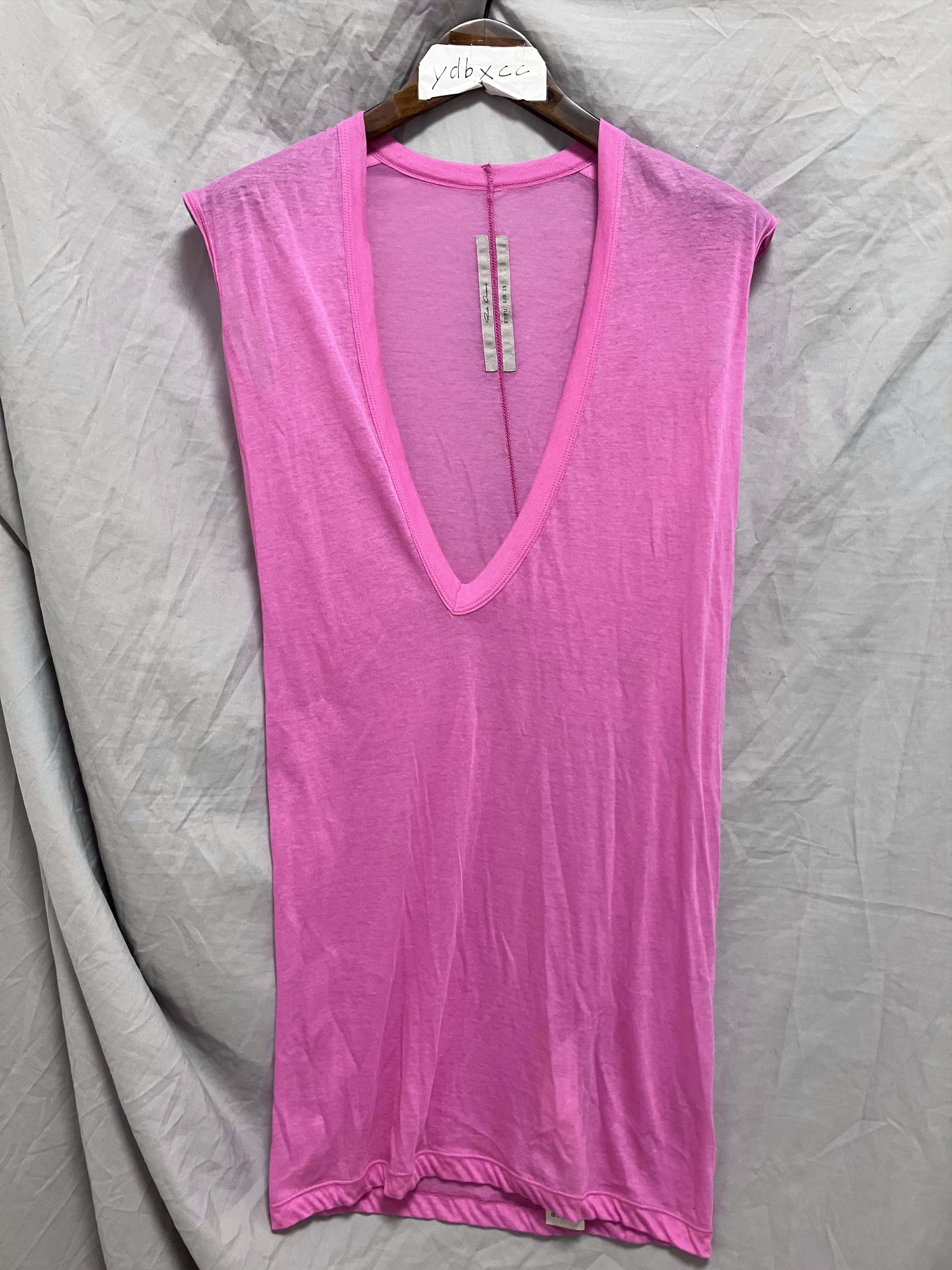 Rick Owens SS23 EDFU HOT PINK DYLAN TEE (XS) Size US XS / EU 42 / 0 - 1 Thumbnail