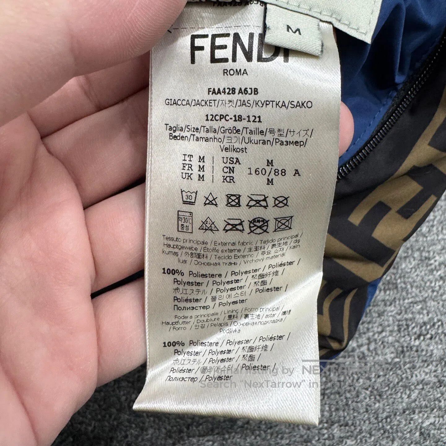 Fendi FENDI Double-sided down filling with printed patterns on b Size US M / EU 48-50 / 2 - 9 Thumbnail