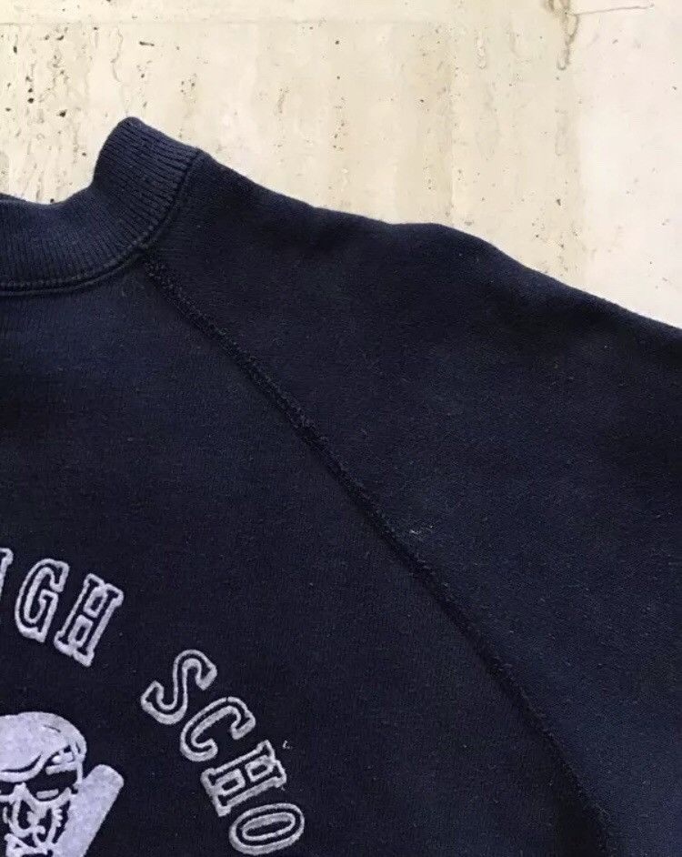 Vintage 50s true vintage flocked Crewneck Sweatshirt Size US S / EU 44-46 / 1 - 5 Thumbnail