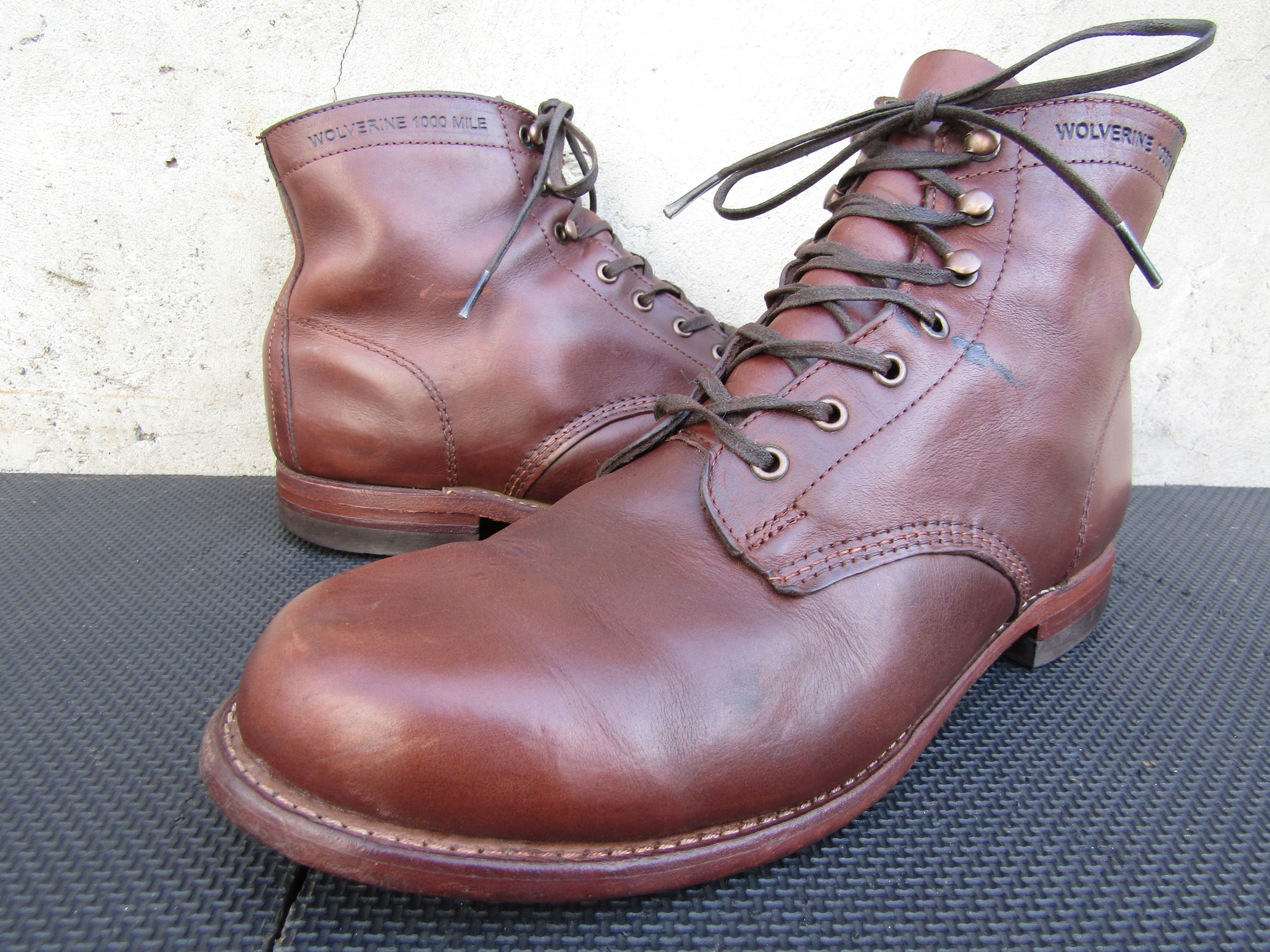Wolverine Wolverine 1000 Miles Brown Lace Up Leather Boots Made In Usa Size US 10 / EU 43 - 1 Thumbnail