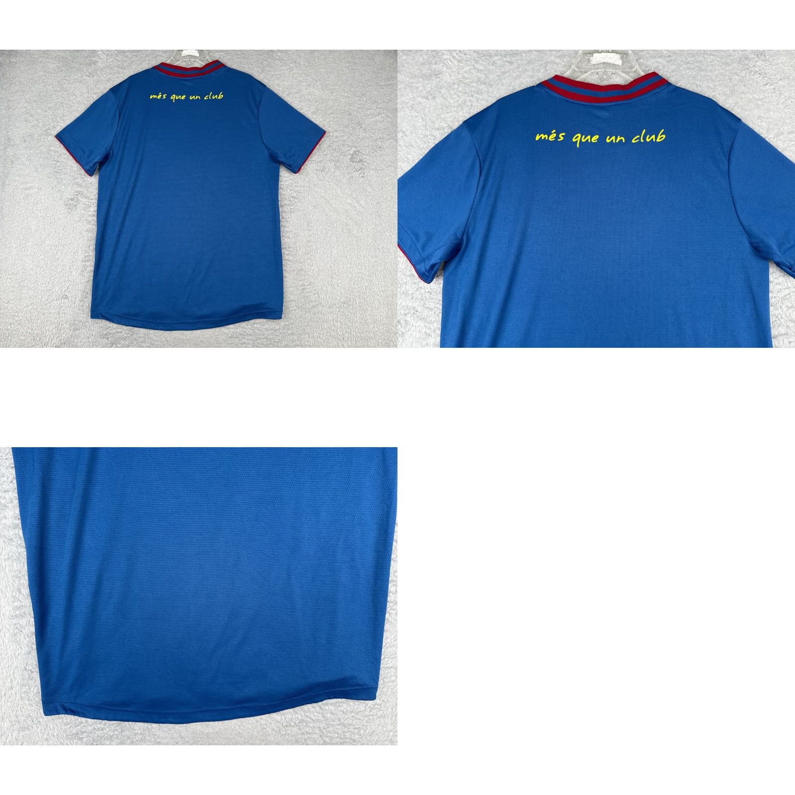 Vintage FCB Football Jersey Adult Large Blue Red Shield Crest Soccer Shirt Mens Size US L / EU 52-54 / 3 - 9 Thumbnail