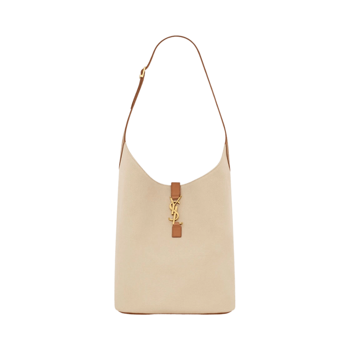 Saint Laurent Paris o1w1db10526 793088 Size: OS / Le Canvas And Leather Hobo Bag Size ONE SIZE - 1 Thumbnail