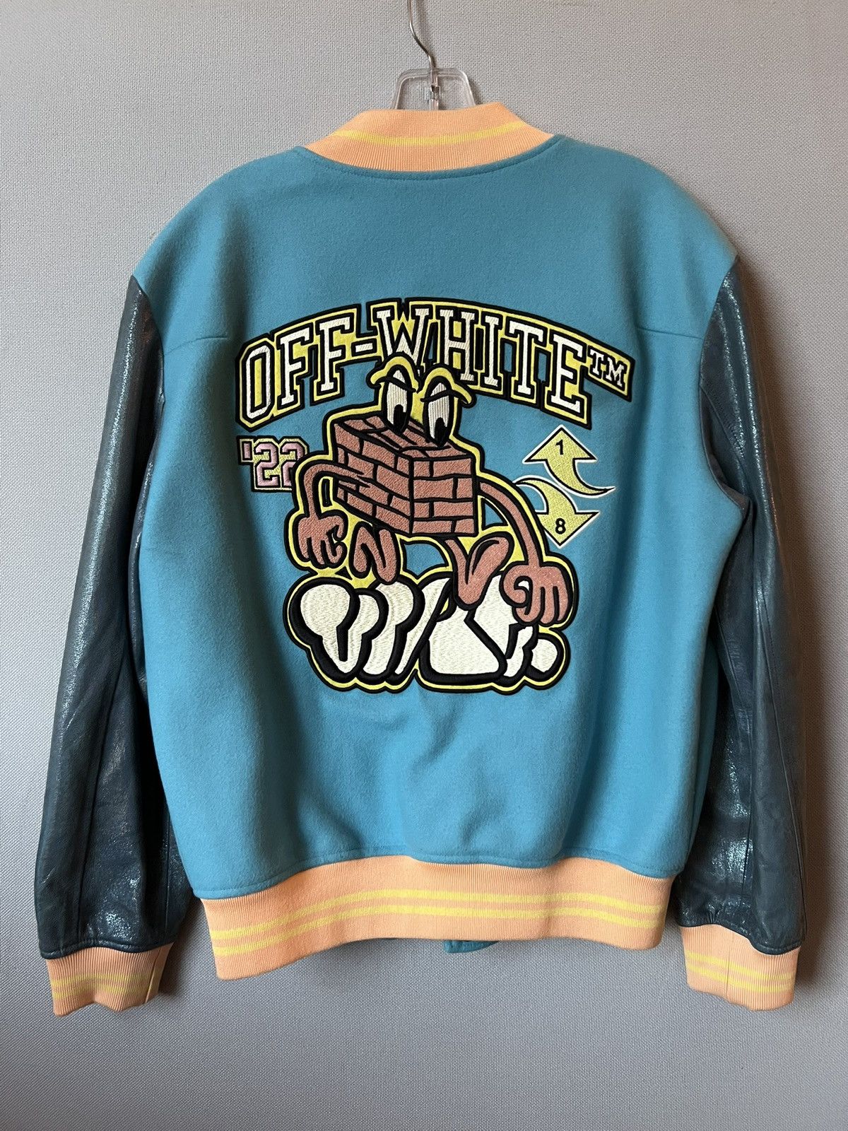 Off-White Off-White varsity jacket Size US M / EU 48-50 / 2 - 2 Thumbnail