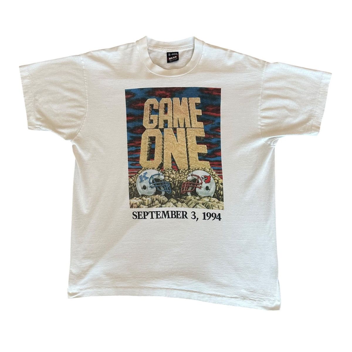 Vintage Vintage 1994 Game One College Footall U.K vs Lou Shirt Size US XL / EU 56 / 4 - 1 Thumbnail