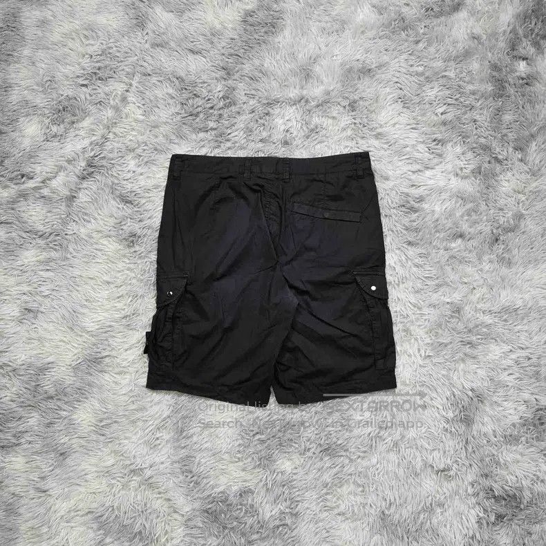 Stone Island Stone Island Washed Cargo Short Pants Black 32 Size Size US 32 / EU 48 - 2 Thumbnail