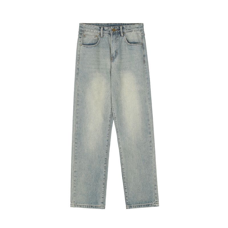 Japanese Brand × Jean Straight loose casual knee washed jeans y2k Size US 32 / EU 48 - 1 Thumbnail