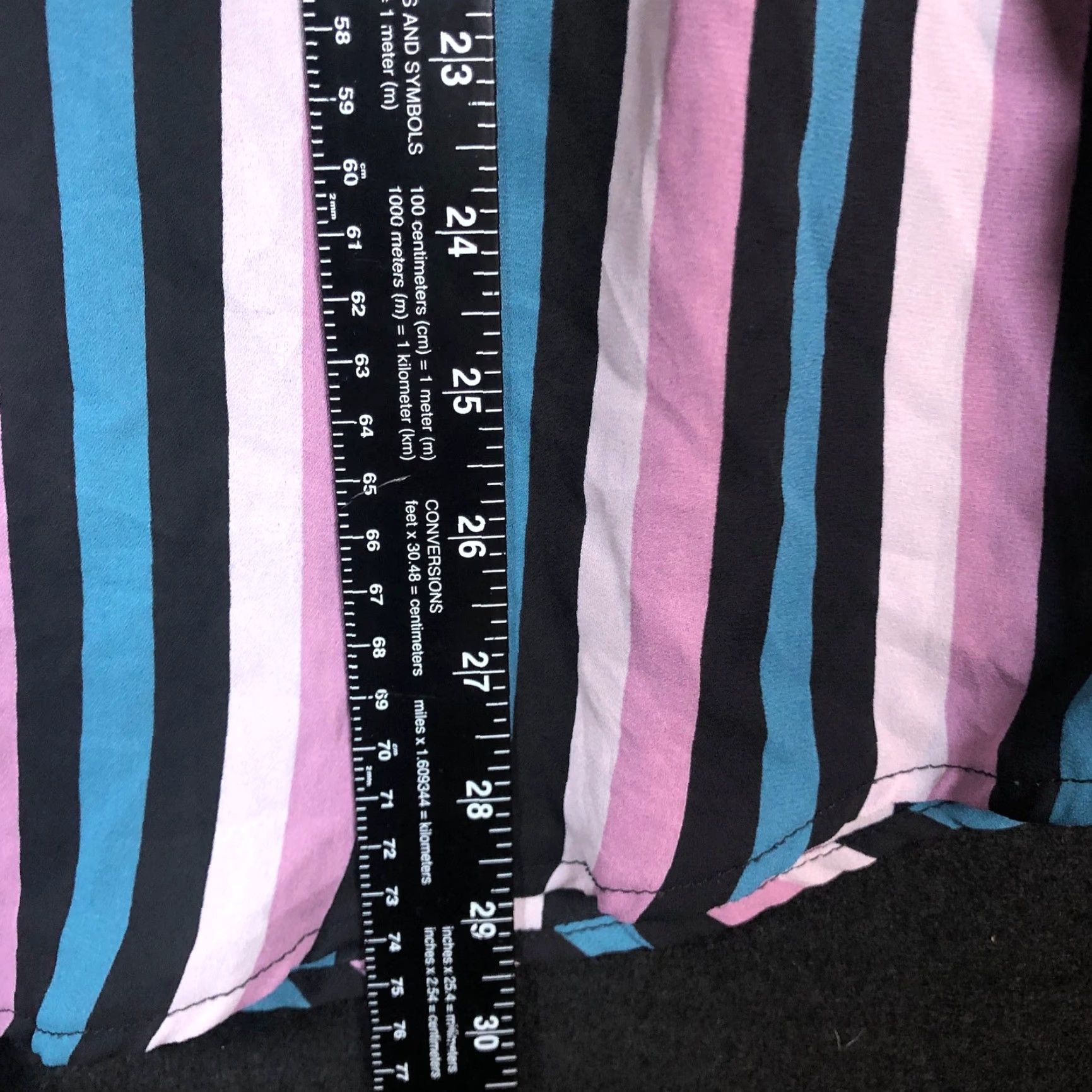Torrid Torrid Blouse Multicolored Striped Front Knot 3/4 Sleeve Stretch 3X Women Size XXL / US 16-18 / IT 52-54 - 7 Thumbnail
