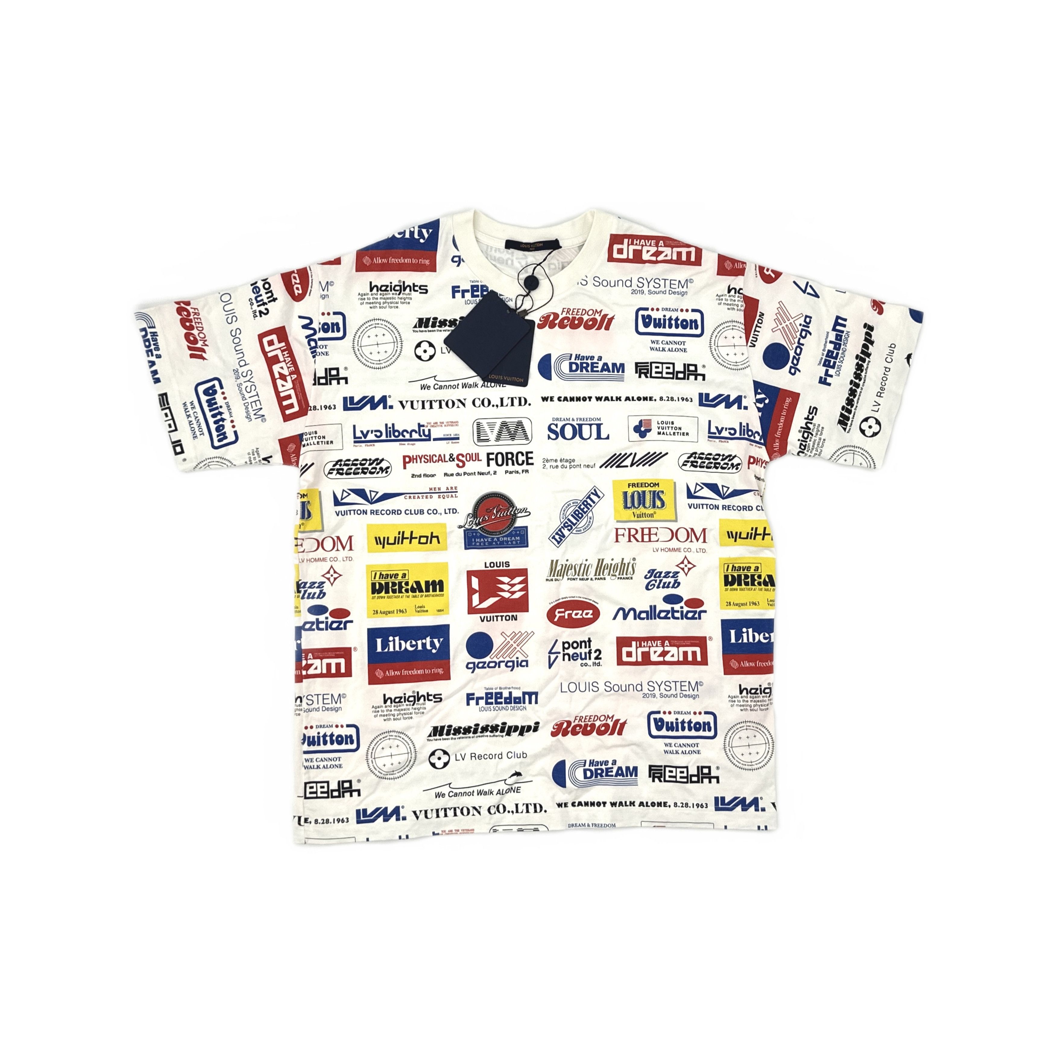 Louis Vuitton Louis Vuitton Allover Logo Print T-Shirt Size L Size US L / EU 52-54 / 3 - 1 Thumbnail